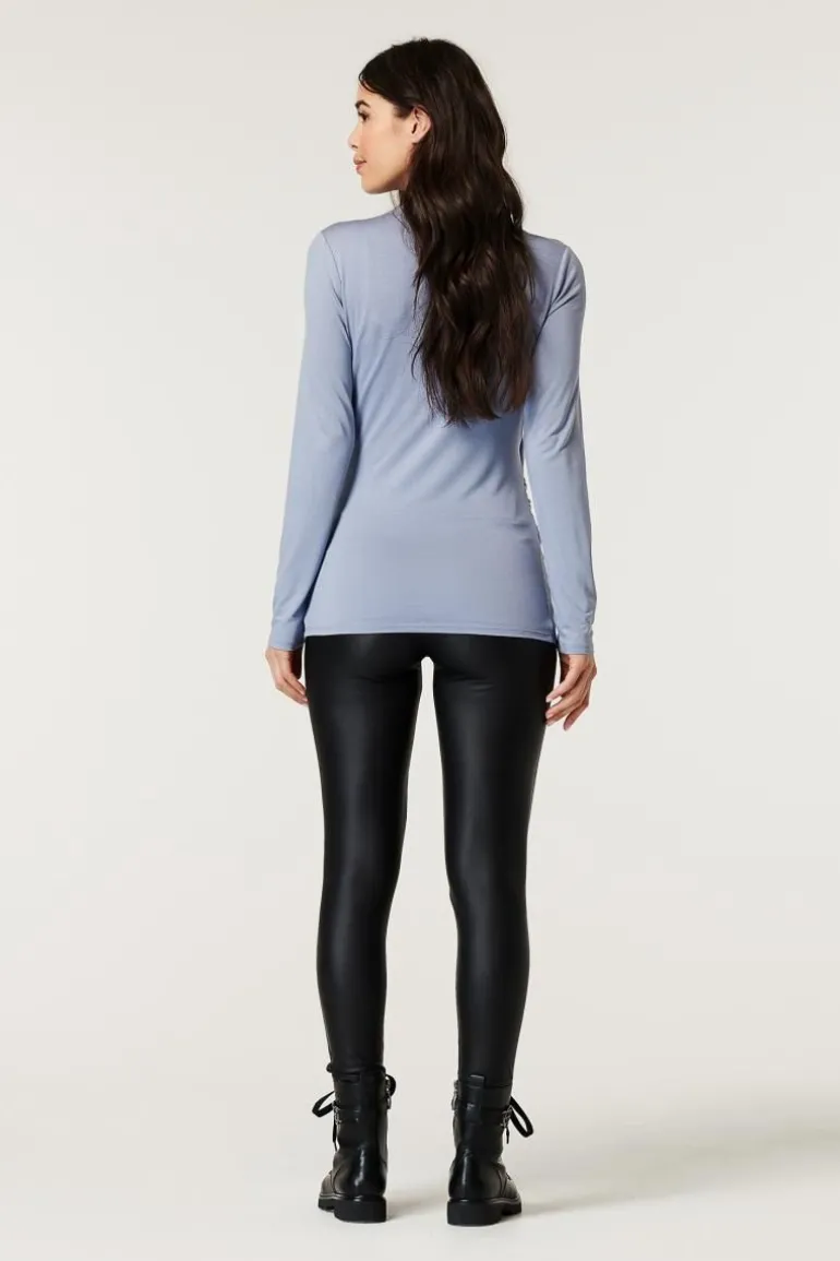 longsleeve__grey_blue_7.webp Noppies Shirts | Shirts<Longsleeve - Grey Blue