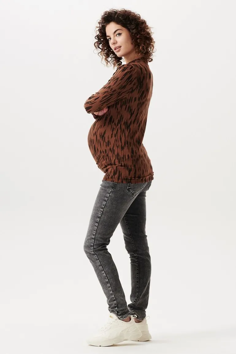 longsleeve_askern__brunet_12.webp Noppies Shirts<Longsleeve Askern - Brunette