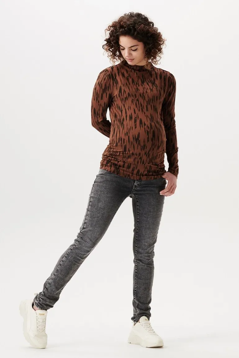 longsleeve_askern__brunet_7.webp Noppies Shirts<Longsleeve Askern - Brunette