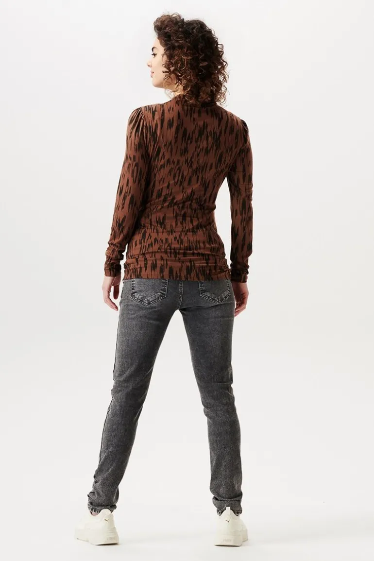 longsleeve_askern__brunet_8.webp Noppies Shirts<Longsleeve Askern - Brunette