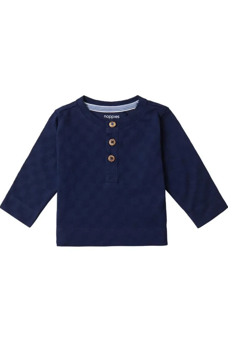 longsleeve_bradley__peaco_3.webp Noppies Shirts<Longsleeve Bradley - Peacoat
