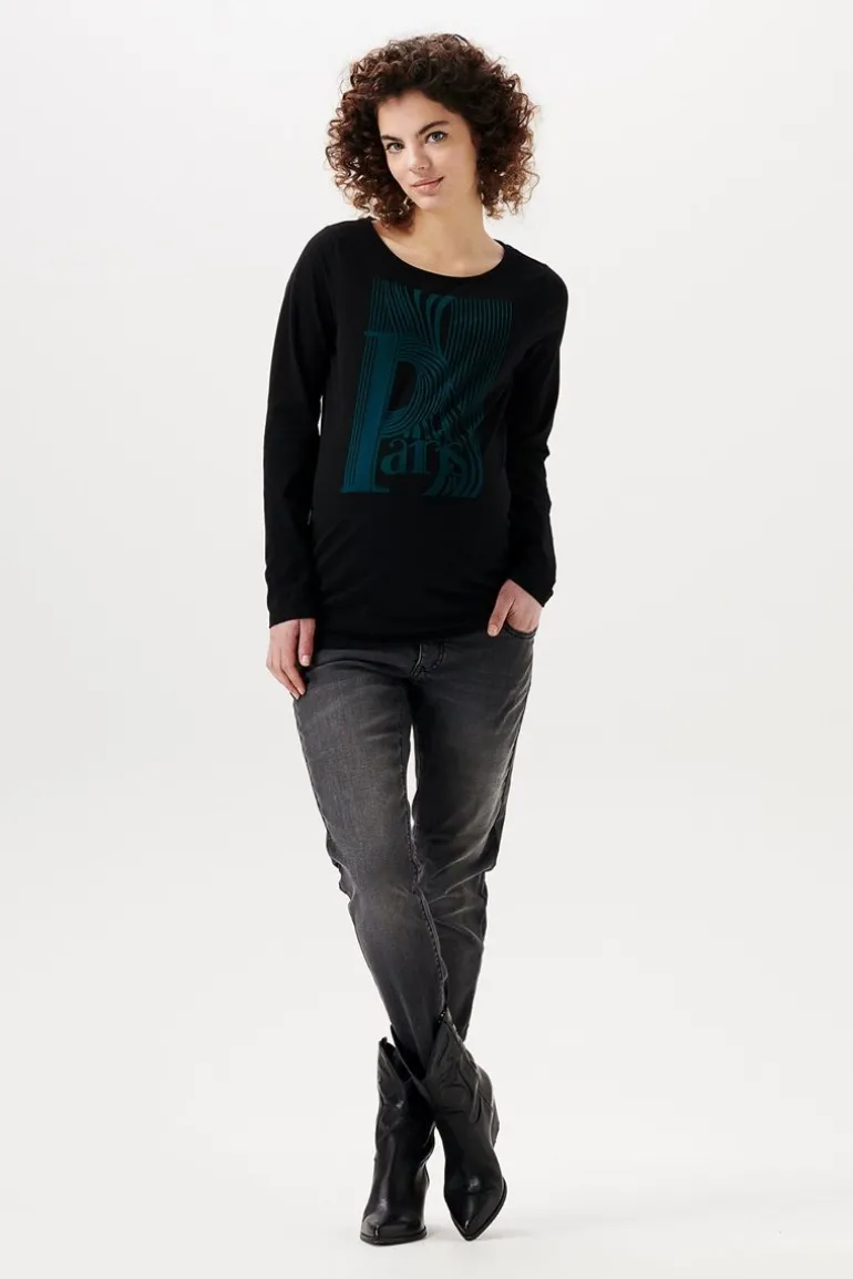 longsleeve_delphi__black_0.webp Noppies Shirts<Longsleeve Delphi - Black