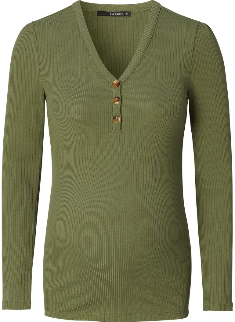 longsleeve_elsmere__olivi_10.webp Noppies Shirts | Shirts<Longsleeve Elsmere - Olivine