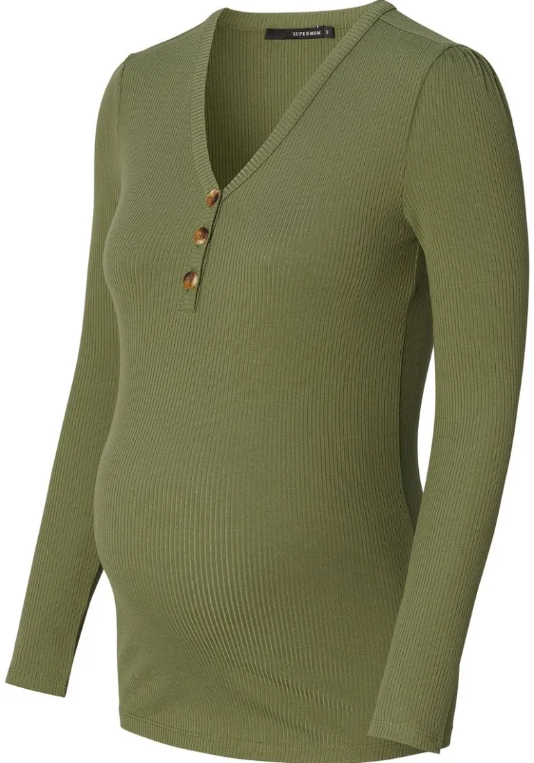 longsleeve_elsmere__olivi_4.webp Noppies Shirts | Shirts<Longsleeve Elsmere - Olivine