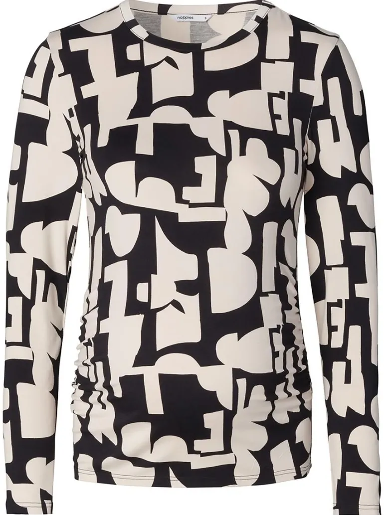 longsleeve_eura__monochro_2.webp Noppies Shirts<Longsleeve Eura - Monochrome All Over Print