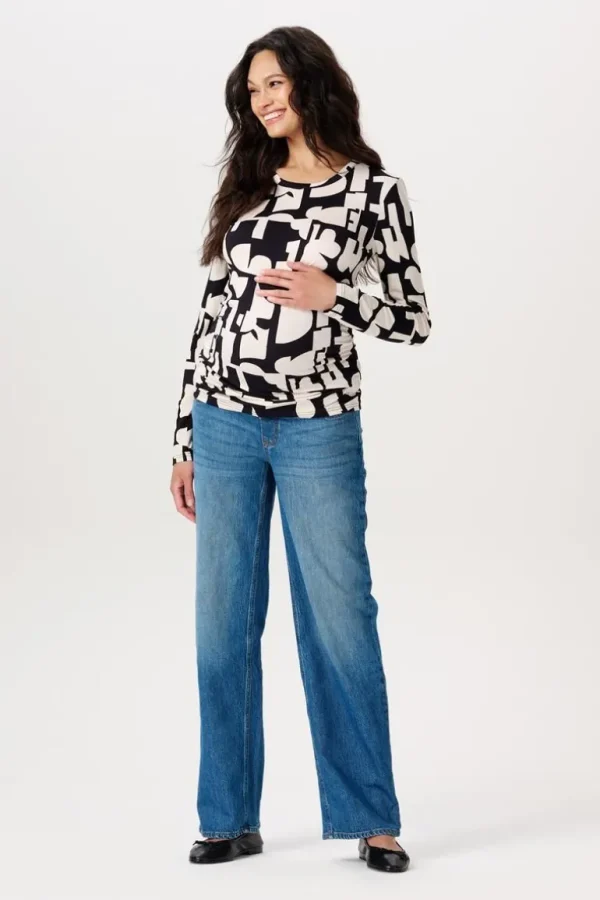 Noppies Shirts<Longsleeve Eura - Monochrome All Over Print