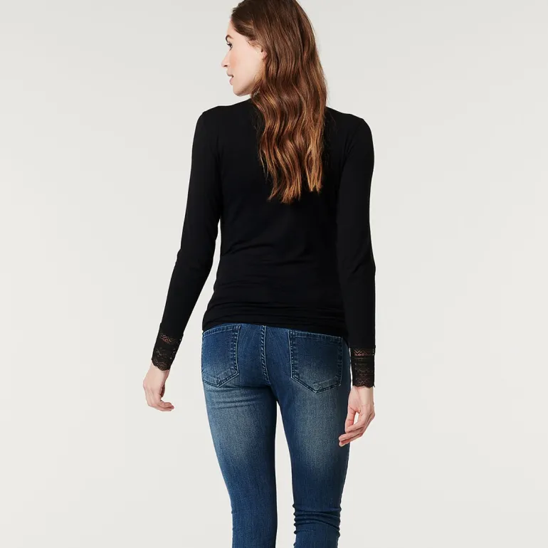 longsleeve_fancy__black_9.webp Noppies Shirts<Longsleeve Fancy - Black