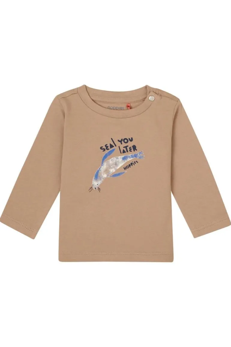 longsleeve_grinestar__nat_0.webp Noppies Shirts<Longsleeve Grinestar - Natural