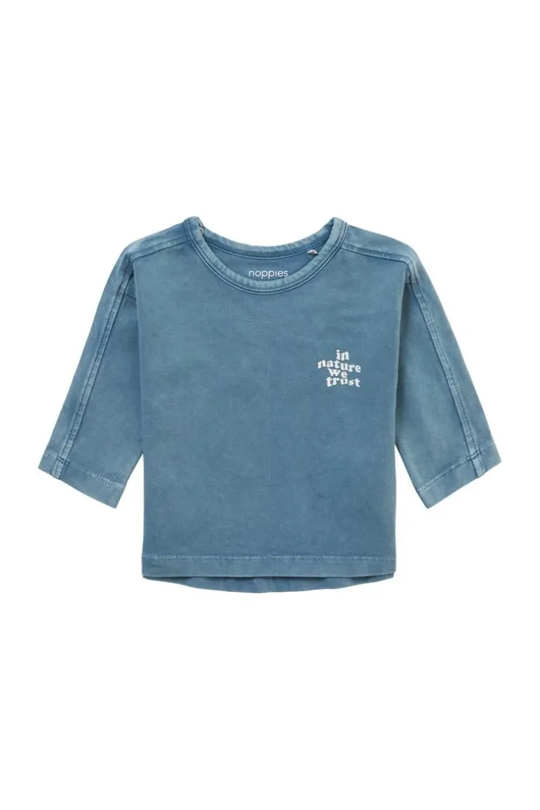 longsleeve_mabank__aegean_0.webp Noppies Shirts<Longsleeve Mabank - Aegean Blue