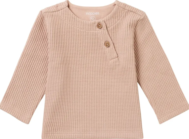 longsleeve_mignon__nougat_0.webp Noppies Shirts<Longsleeve Mignon - Nougat