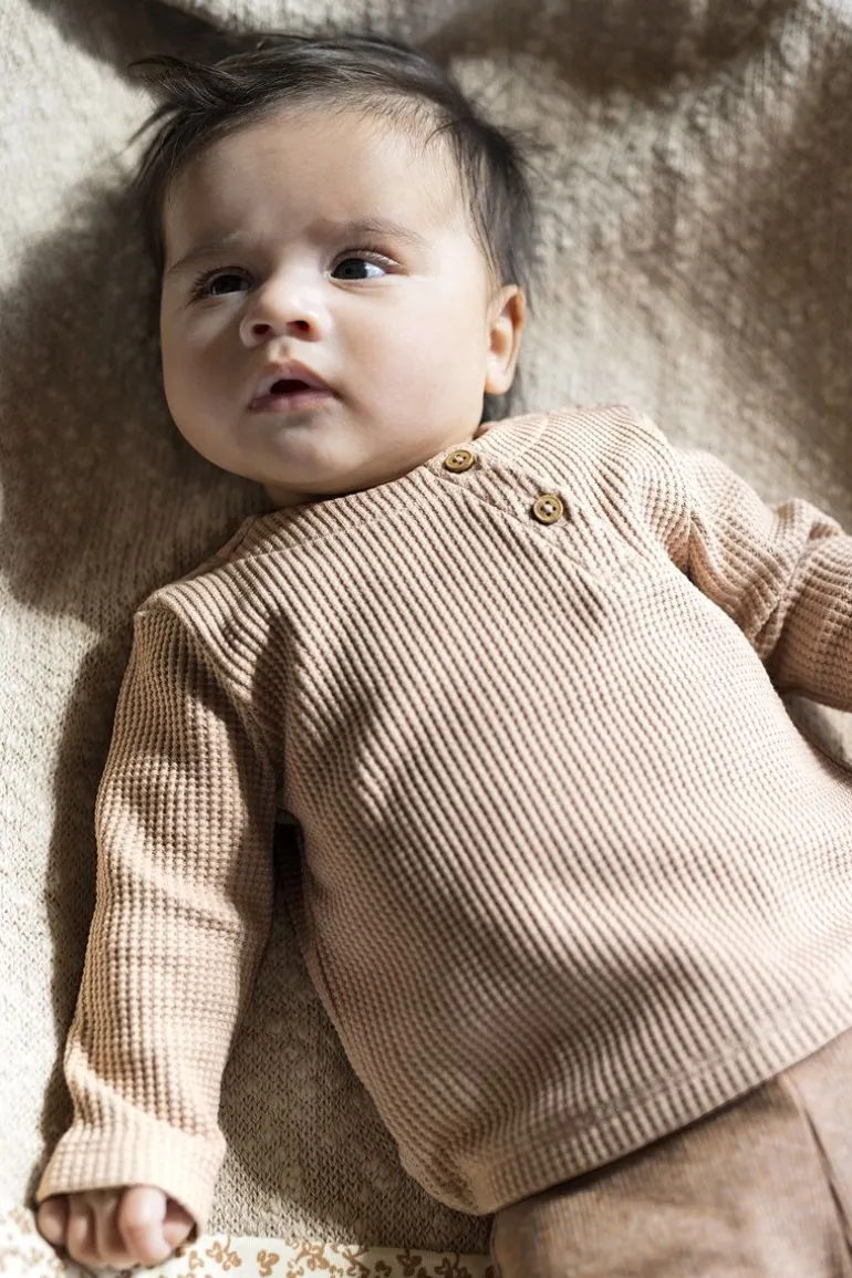 longsleeve_mignon__nougat_6.webp Noppies Shirts<Longsleeve Mignon - Nougat