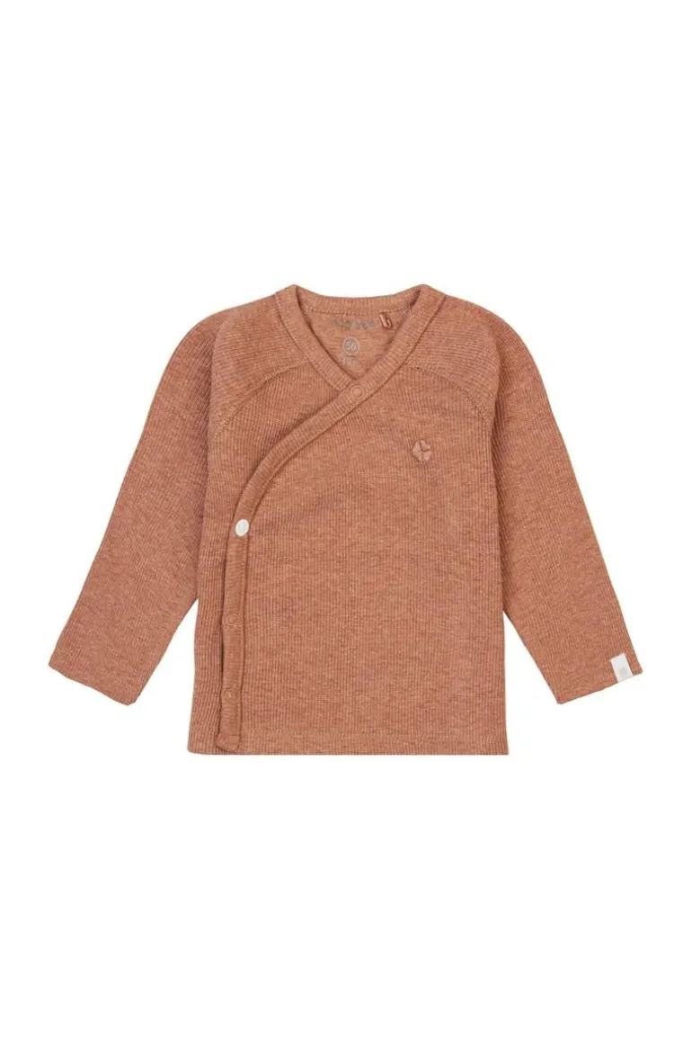 longsleeve_nanyuki__cafe__3.webp Noppies Shirts | Basics<Longsleeve Nanyuki - Cafe Au Lait Melange