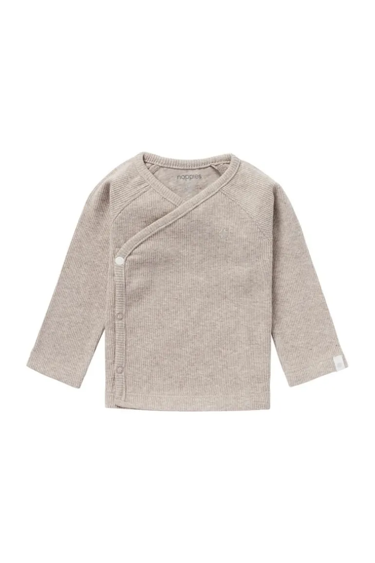 longsleeve_nanyuki__taupe_6.webp Noppies Shirts | Basics<Longsleeve Nanyuki - Taupe Melange