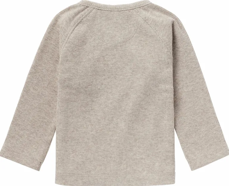 longsleeve_nanyuki__taupe_7.webp Noppies Shirts | Basics<Longsleeve Nanyuki - Taupe Melange