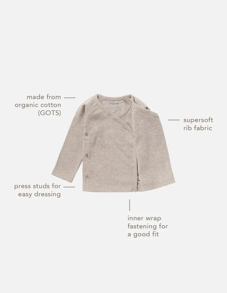 longsleeve_nanyuki__taupe_9.webp Noppies Shirts | Basics<Longsleeve Nanyuki - Taupe Melange