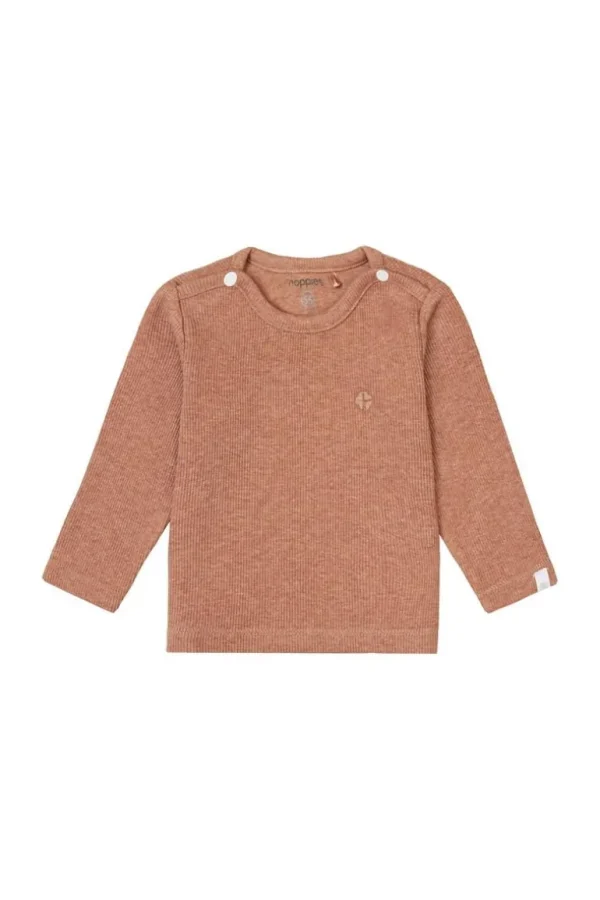 Noppies Shirts | Basics<Longsleeve Natal - Cafe Au Lait Melange