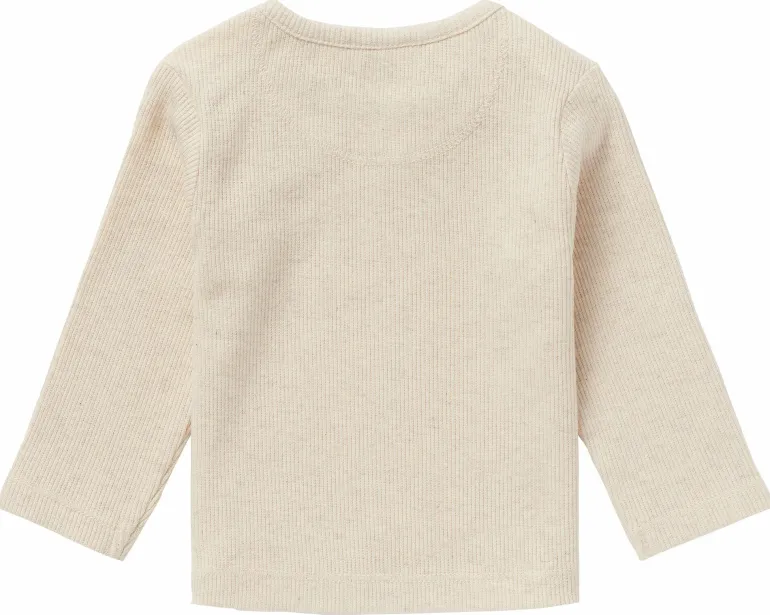 longsleeve_natal__oatmeal_6.webp Noppies Shirts | Basics<Longsleeve Natal - Oatmeal