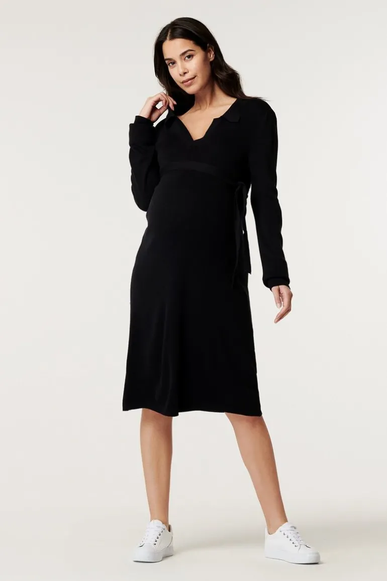 lounge_jurk__black_ink_0.webp Noppies Ondergoed | Nachtkleding & Loungewear<Lounge Jurk - Black Ink
