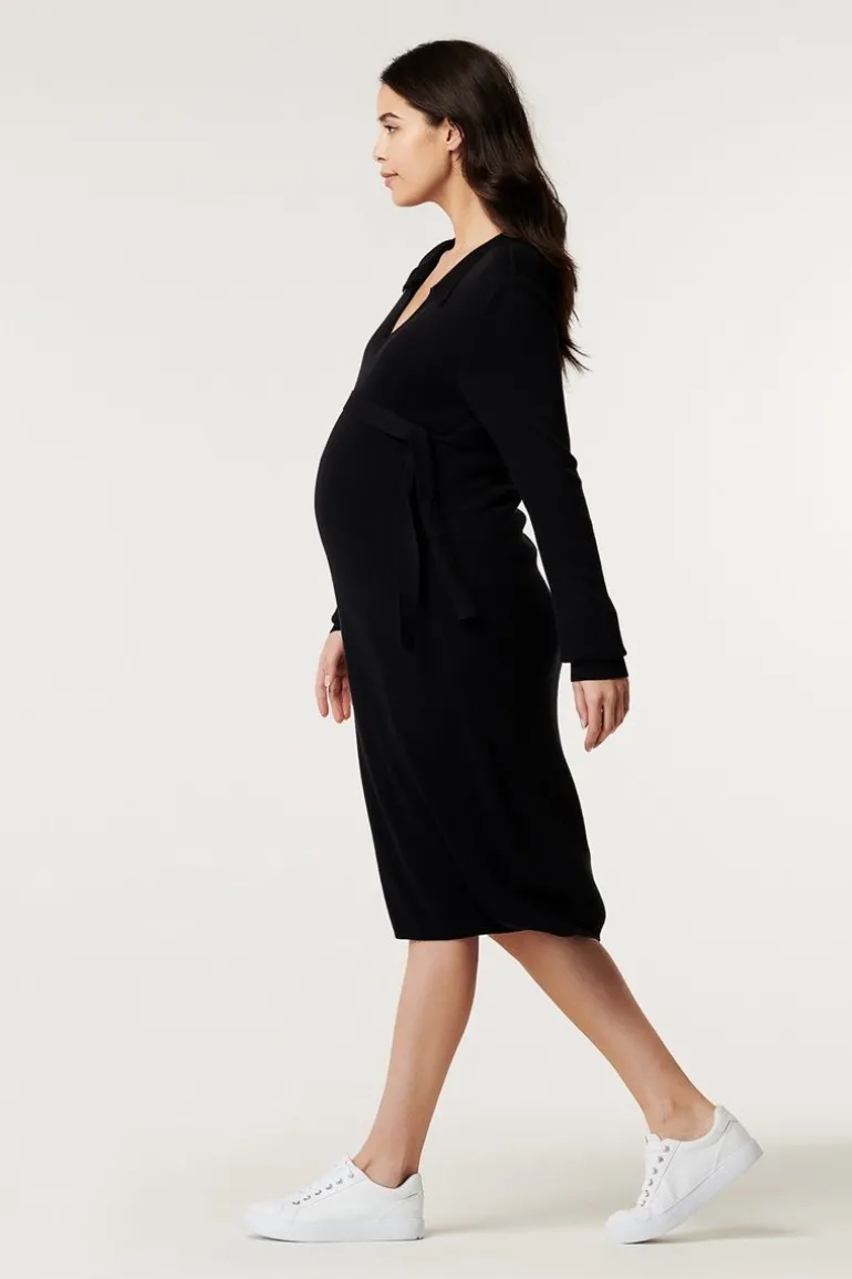 lounge_jurk__black_ink_5.webp Noppies Ondergoed | Nachtkleding & Loungewear<Lounge Jurk - Black Ink