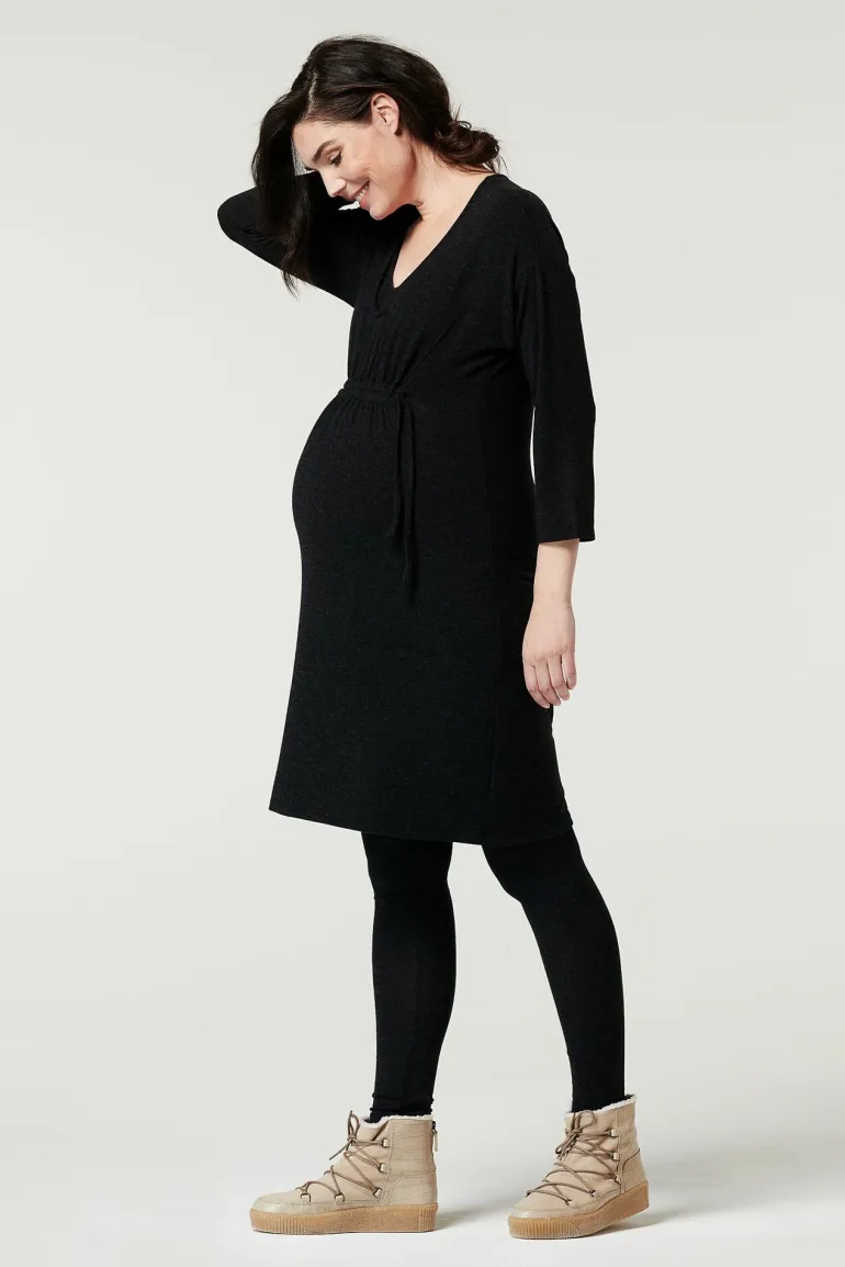 lounge_jurk_hays__grey_me_5.webp Noppies Ondergoed | Nachtkleding & Loungewear<Lounge Jurk Hays - Grey Melange