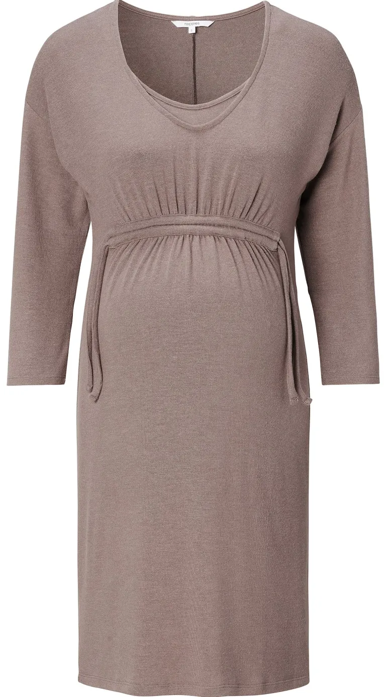 lounge_jurk_hays__taupe_m_2.webp Noppies Ondergoed | Nachtkleding & Loungewear<Lounge Jurk Hays - Taupe Melange