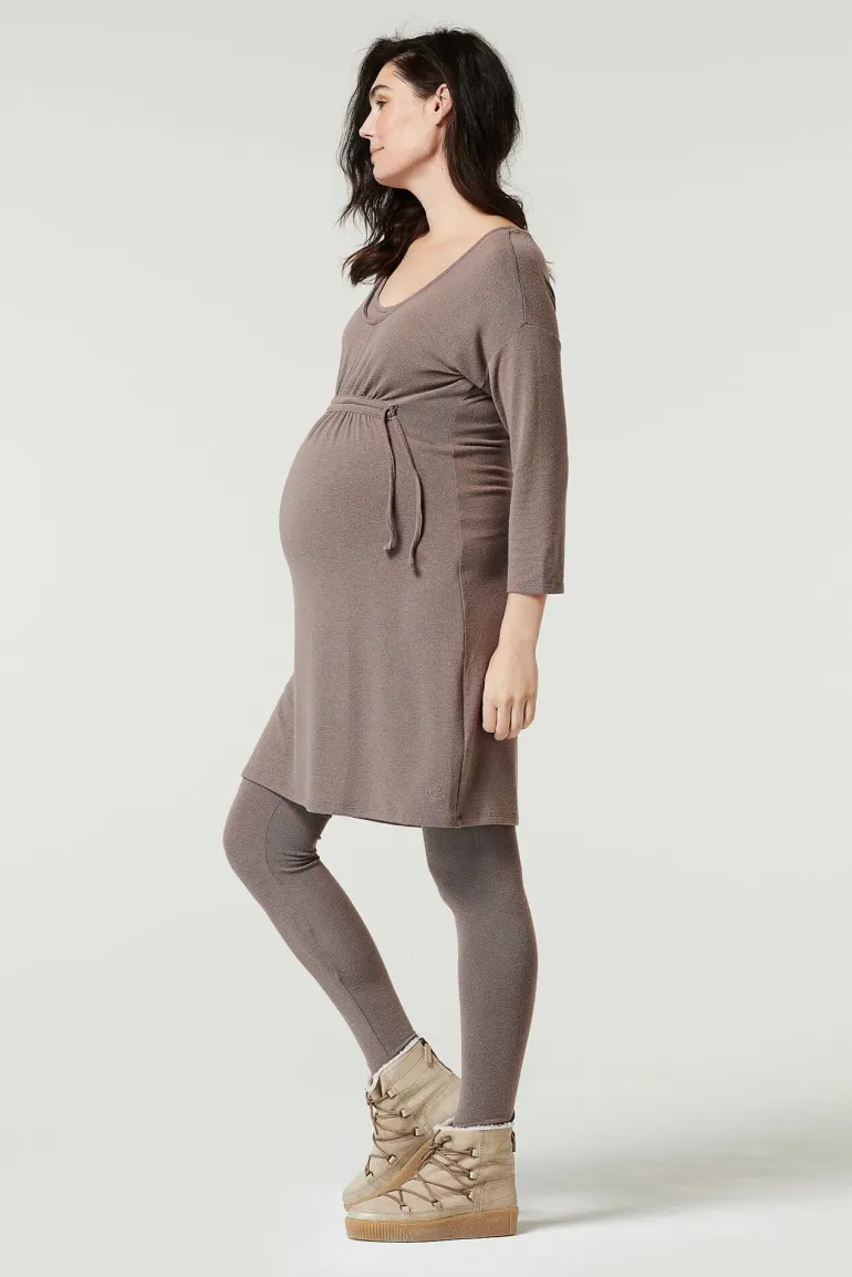 lounge_jurk_hays__taupe_m_5.webp Noppies Ondergoed | Nachtkleding & Loungewear<Lounge Jurk Hays - Taupe Melange