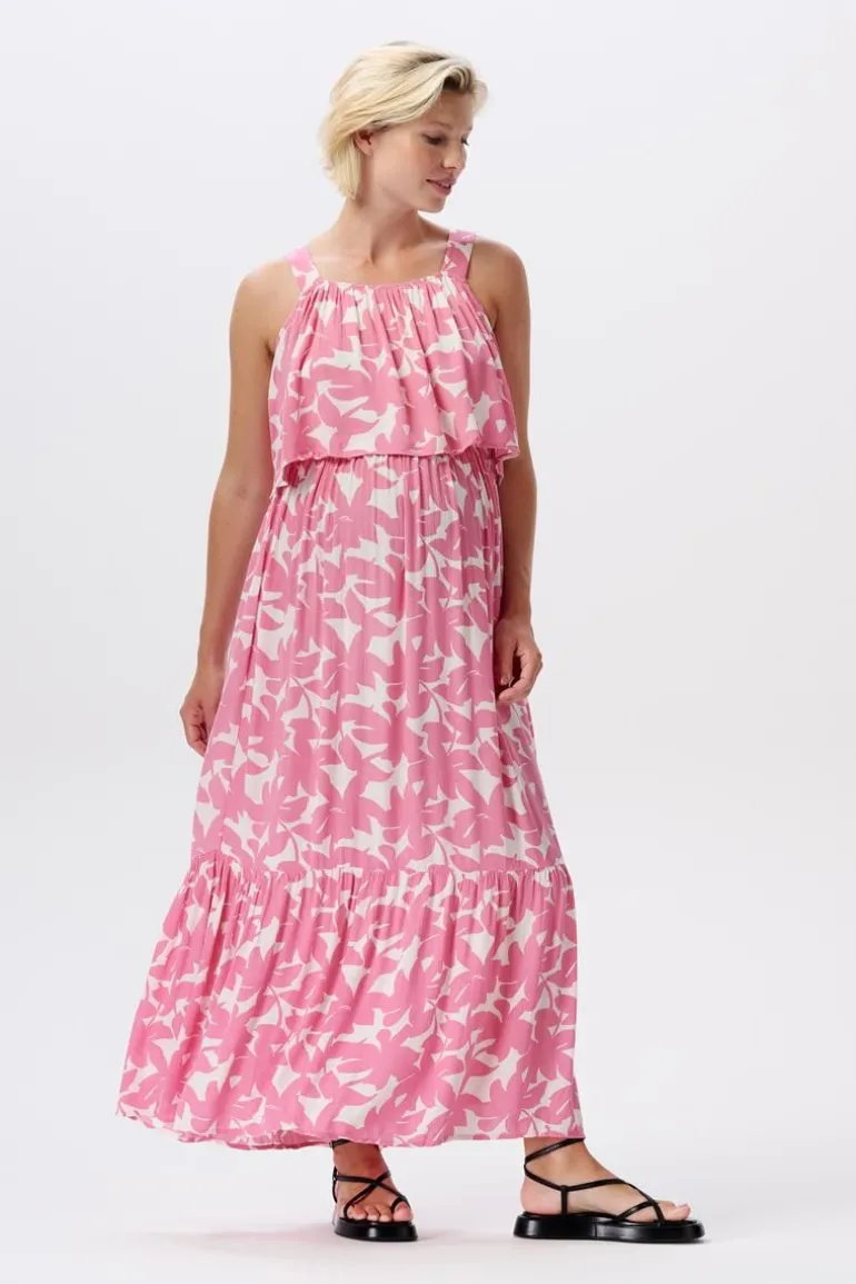 maxijurk_met_voedingsfunc_4-1.webp Noppies Jurken | Jurken<Maxi-jurk Met Voedingsfunctie Han - Rosebloom Big Flower