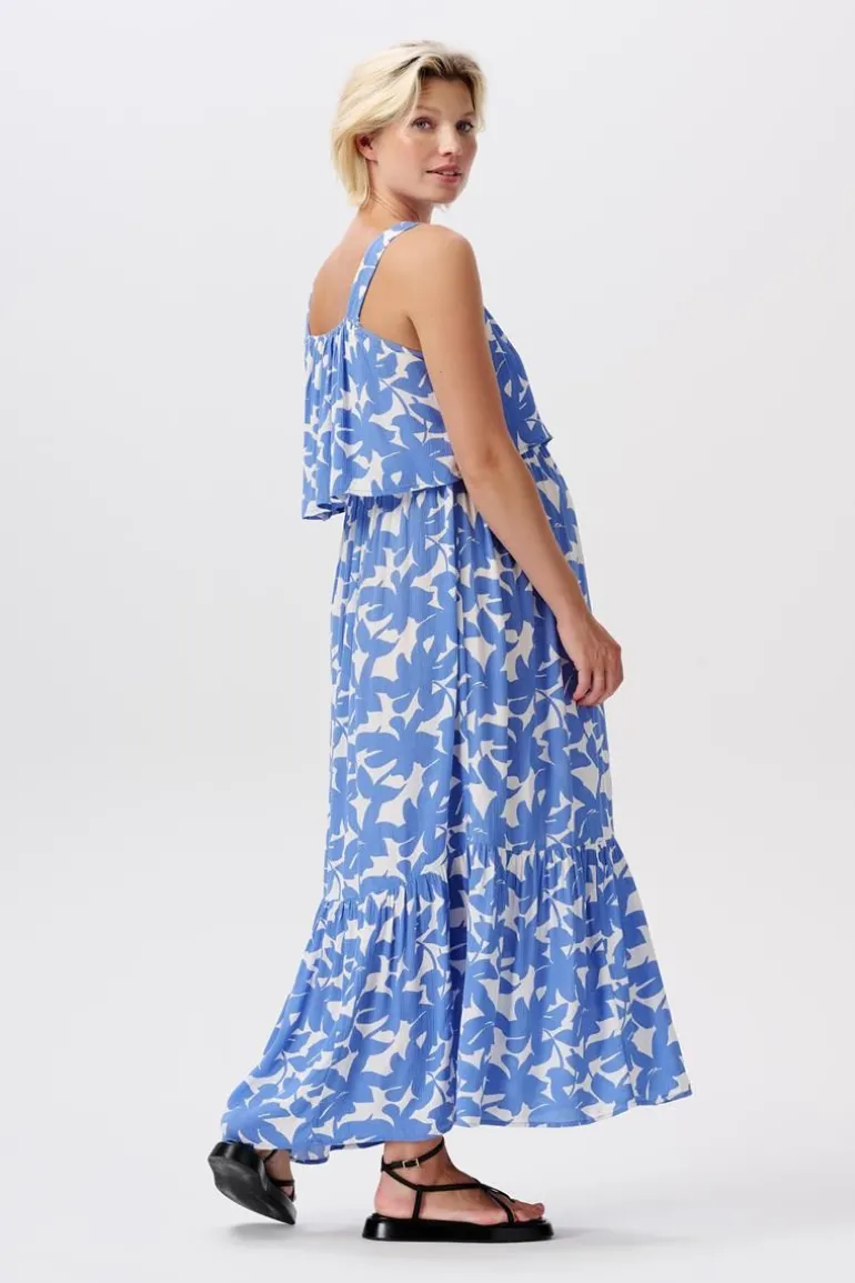 maxijurk_met_voedingsfunc_5.webp Noppies Jurken | Jurken<Maxi-jurk Met Voedingsfunctie Han - Cornflower Big Flower