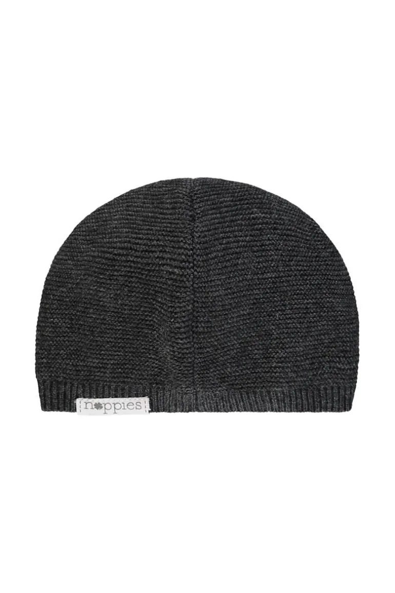 muts_zola__dark_grey_mela_0.webp Noppies Mutsen | Basics<Muts Zola - Dark grey melange