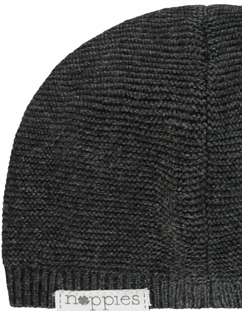 muts_zola__dark_grey_mela_2.webp Noppies Mutsen | Basics<Muts Zola - Dark grey melange
