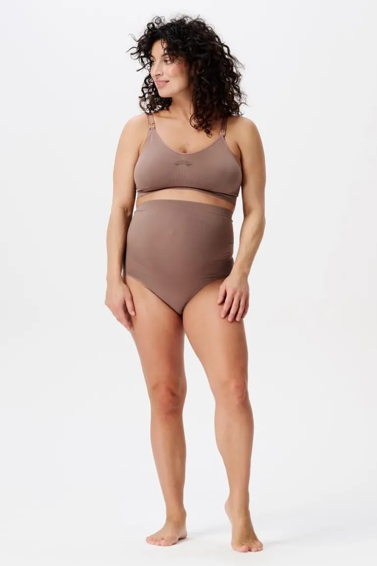 naadloze_slip_nisa_sensil_0-3.webp Noppies Ondergoed<Naadloze Slip Nisa Sensil® Breeze - Deep Taupe