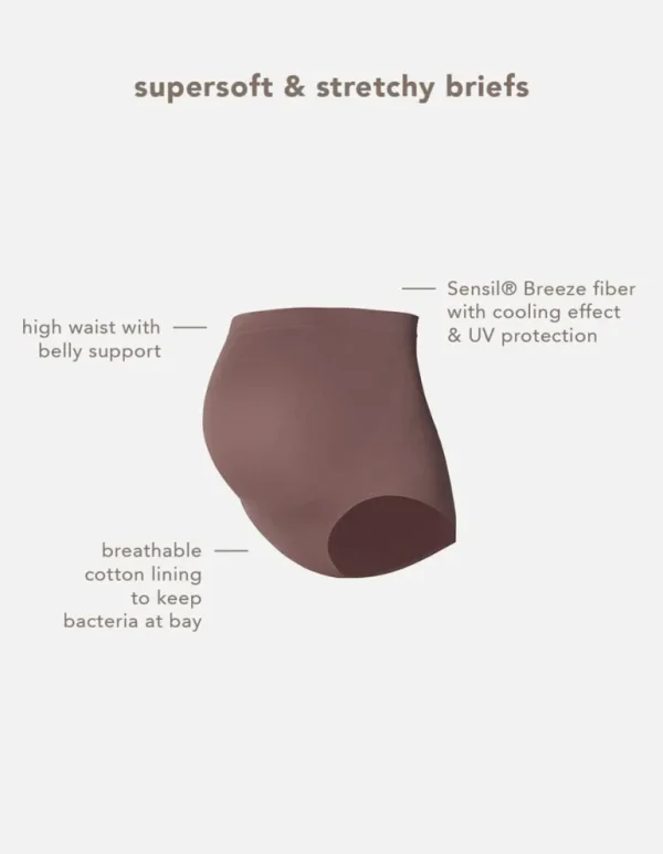 Noppies Ondergoed<Naadloze Slip Nisa Sensil® Breeze - Deep Taupe