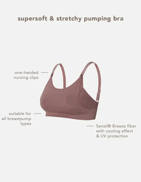 Noppies Bh's | Bh's<Naadloze Voedingsbh Pumping Mae Sensil® Breeze - Deep Taupe