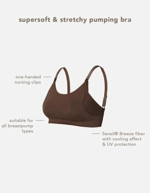 Noppies Bh's | Bh's<Naadloze Voedingsbh Pumping Mae Sensil® Breeze - Coffee Bean