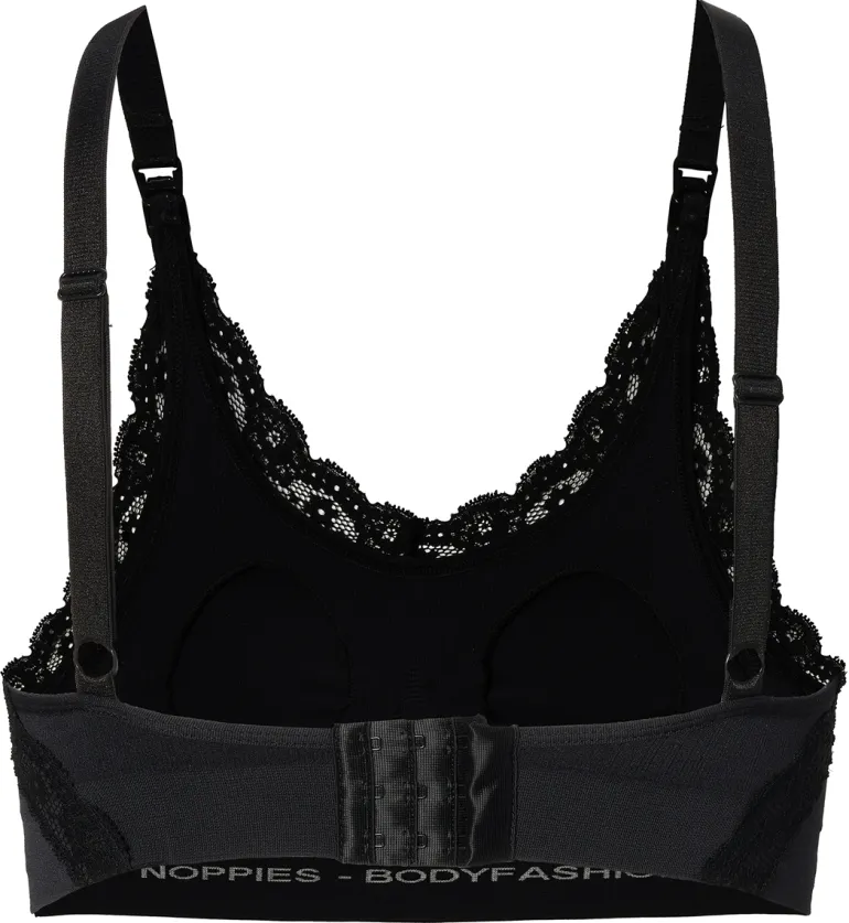 naadloze_voedingsbh_seaml_3.webp Noppies Bh's | Bh's<Naadloze Voedingsbh Seamless Nursing Bra Lace - Black
