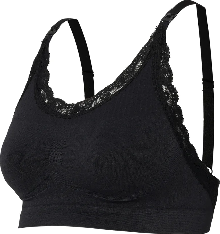 naadloze_voedingsbh_seaml_4.webp Noppies Bh's | Bh's<Naadloze Voedingsbh Seamless Nursing Bra Lace - Black