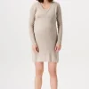 Noppies Nachtkleding & Loungewear | Ondergoed<Nachtjapon Met Voedingsfunctie Alisa - Taupe Melange