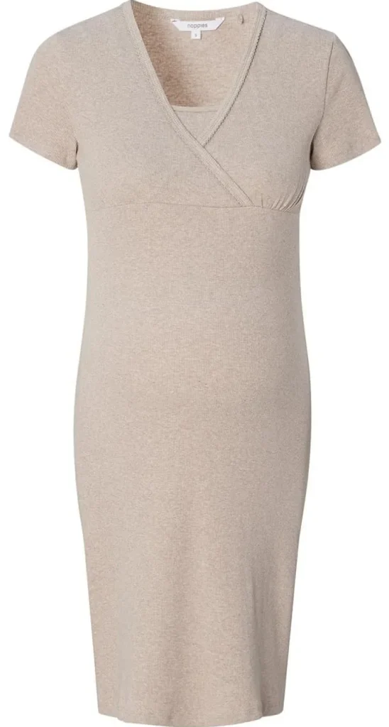 Noppies Nachtkleding & Loungewear | Ondergoed<Nachtjapon Met Voedingsfunctie Tami - Taupe Melange