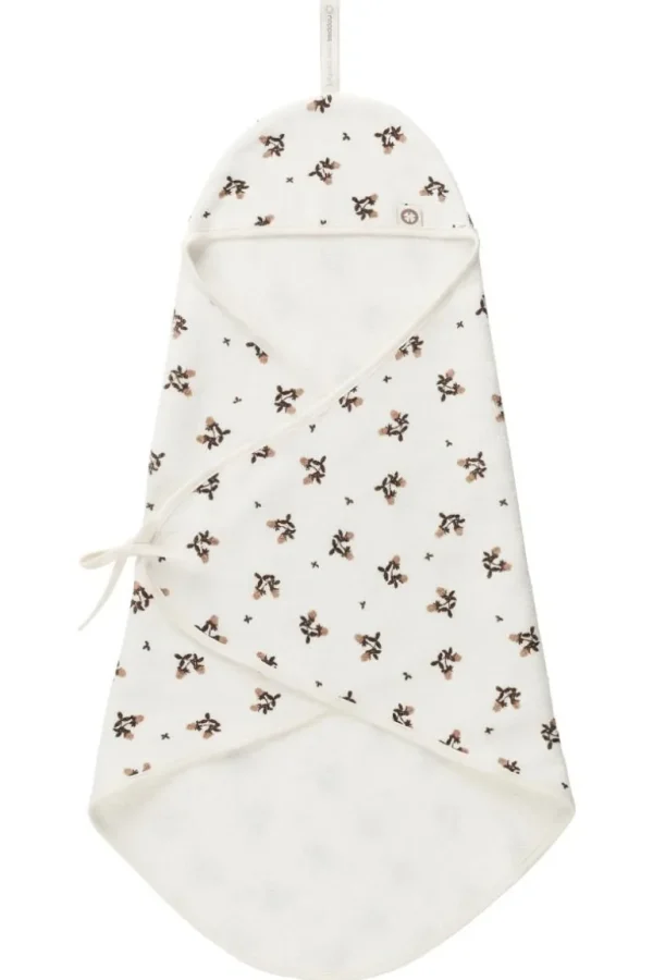 Noppies Badcapes & Wikkeldoeken | Thuis<Newborn Omslaghanddoek Blooming Clover 72x92 Cm - Jet Stream