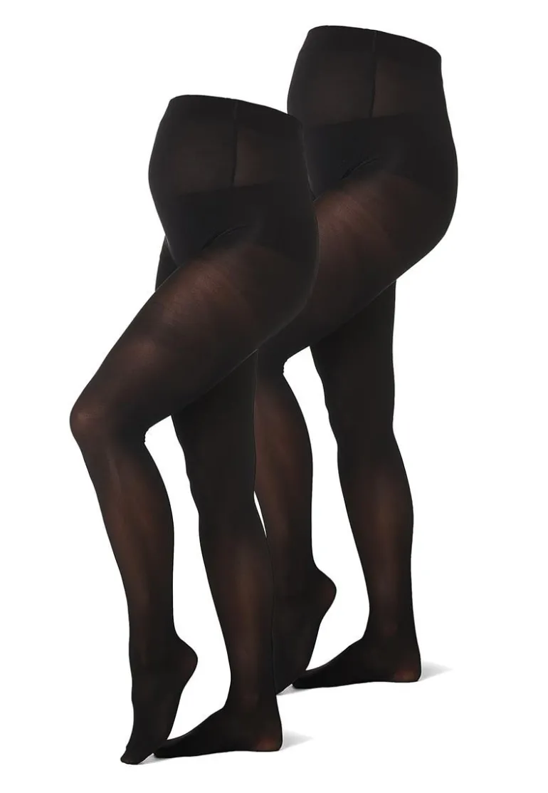 panty_pack_maternity_tigh_3-3.webp Noppies Panty's & Maillots<Panty 2-Pack Maternity Tights 40 Den - Black