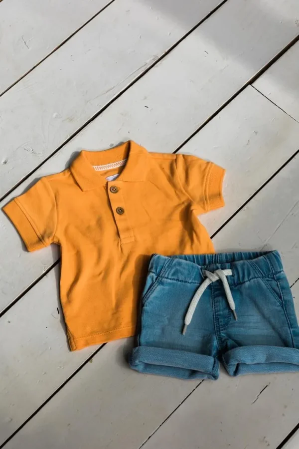 Noppies T-Shirts<Poloshirt Berryville - Tangerine