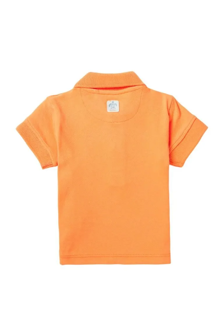 poloshirt_berryville__tan_5.webp Noppies T-Shirts<Poloshirt Berryville - Tangerine