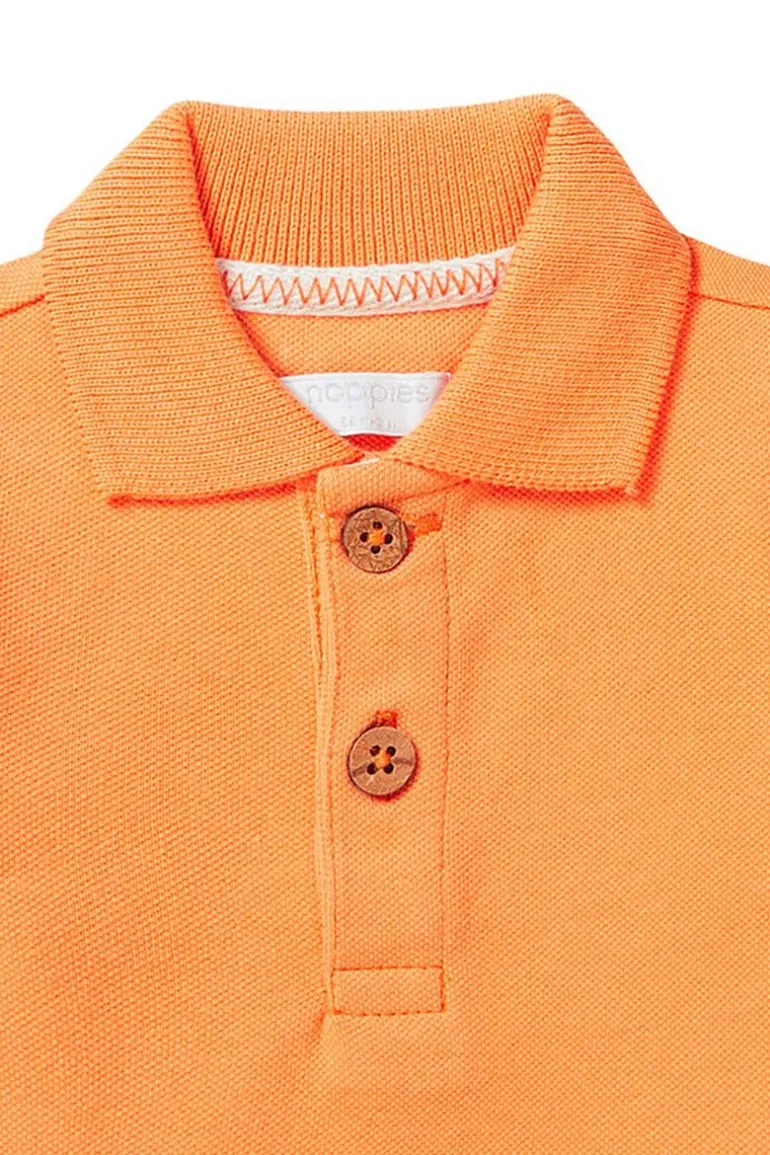 poloshirt_berryville__tan_6.webp Noppies T-Shirts<Poloshirt Berryville - Tangerine
