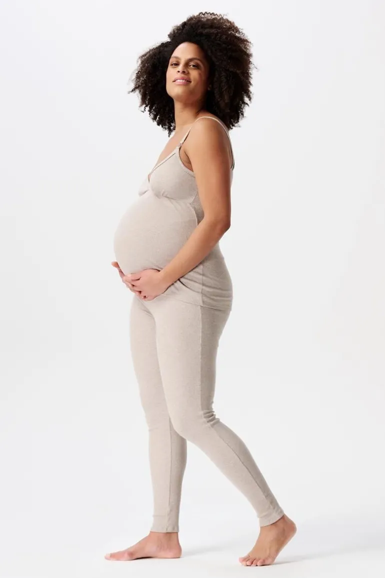 pyjamabroek_gabri__taupe__5.webp Noppies Ondergoed | Nachtkleding & Loungewear<Pyjamabroek Gabri - Taupe Melange