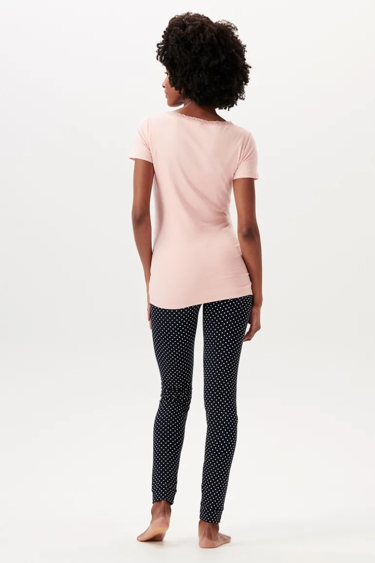 pyjamashirt_met_voedingsf_9.webp Noppies Nachtkleding & Loungewear | Ondergoed<Pyjamashirt Met Voedingsfunctie Floor - Silver Pink
