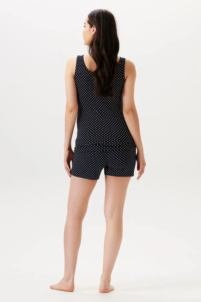pyjamashort_merel__night__8.webp Noppies Ondergoed | Nachtkleding & Loungewear<Pyjamashort Merel - Night Sky AOP
