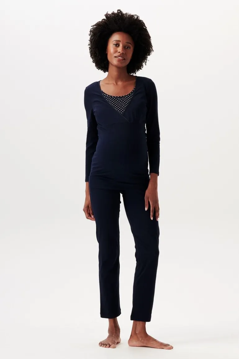 pyjamatop_met_voedingsfun_0-12.webp Noppies Nachtkleding & Loungewear | Ondergoed<Pyjamatop Met Voedingsfunctie Demi - Night Sky