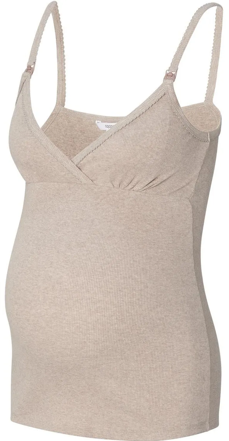 pyjamatop_met_voedingsfun_12-6.webp Noppies Nachtkleding & Loungewear | Ondergoed<Pyjamatop Met Voedingsfunctie Maja - Taupe Melange
