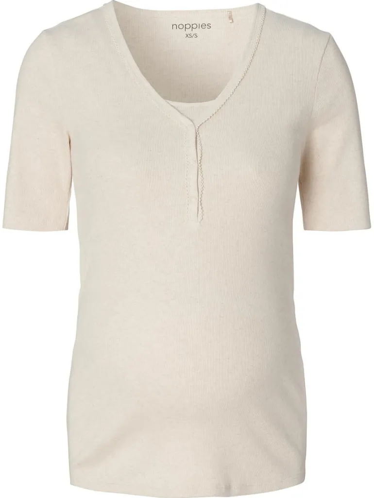 pyjamatop_met_voedingsfun_2-1.webp Noppies Nachtkleding & Loungewear | Ondergoed<Pyjamatop Met Voedingsfunctie Renate - Oatmeal