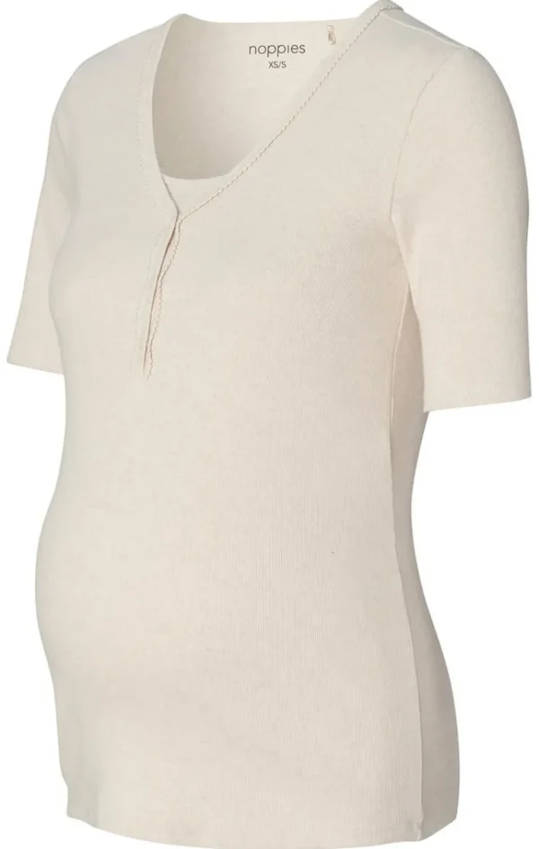 Noppies Nachtkleding & Loungewear | Ondergoed<Pyjamatop Met Voedingsfunctie Renate - Oatmeal